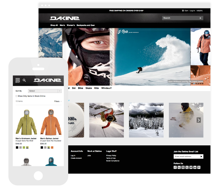 The Dakine website